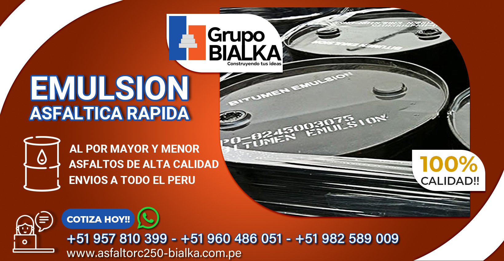 venta de emulsion asfaltica rapida